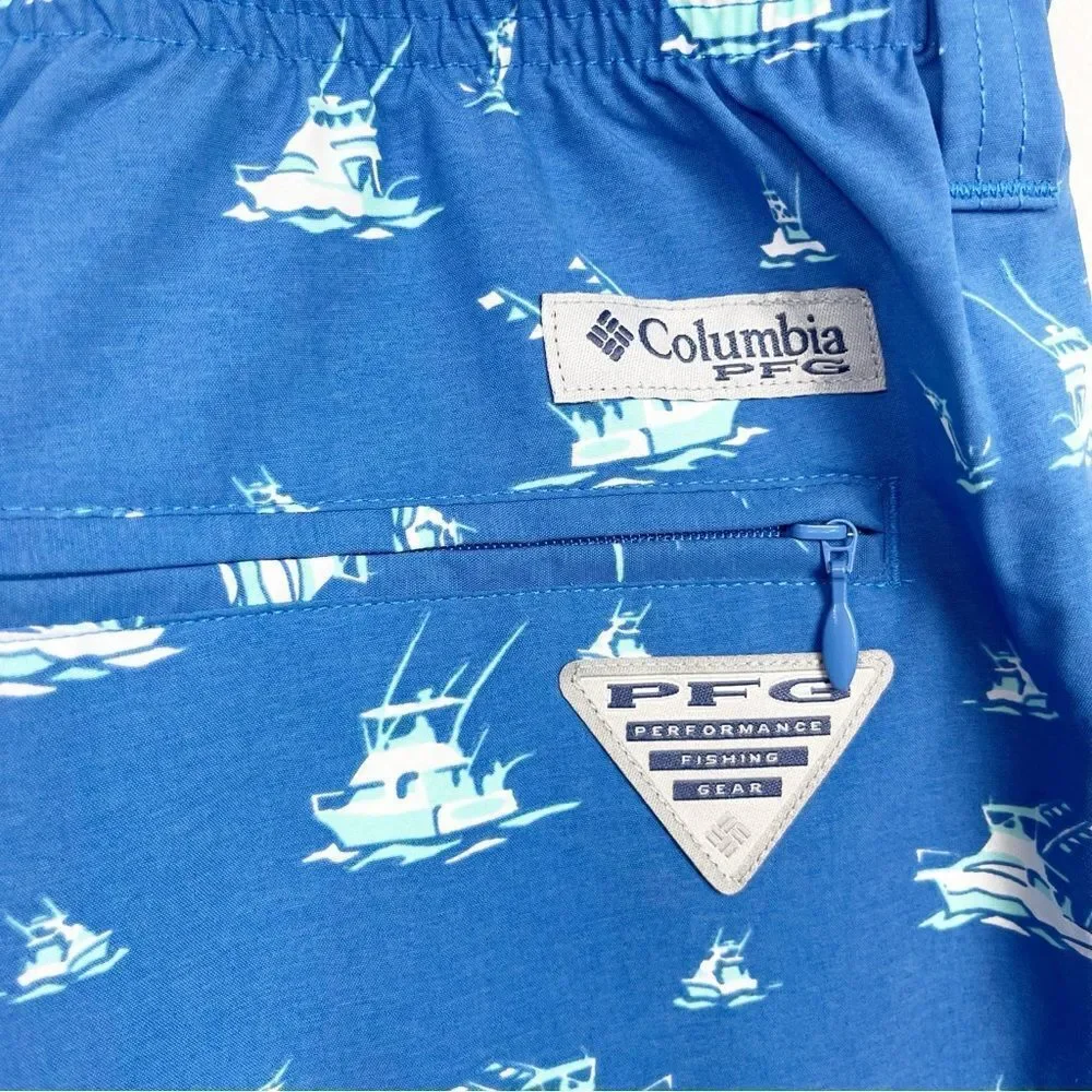 NWT COLUMBIA Men's PFG Super Backcast™ Swim Trunks  Size XXL 6” inseam